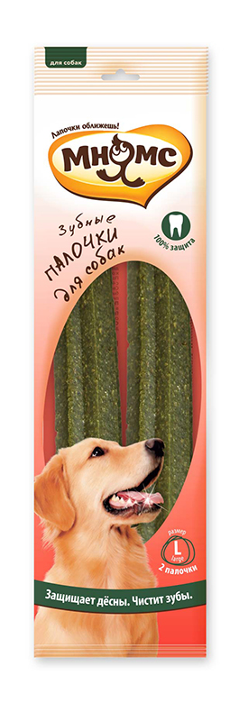 МНЯМС Зубные палочки для собак, размер L, уп. 2 шт.